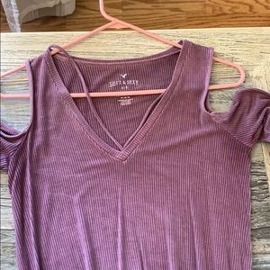American eagle long sleeve cold shoulder Tshirt